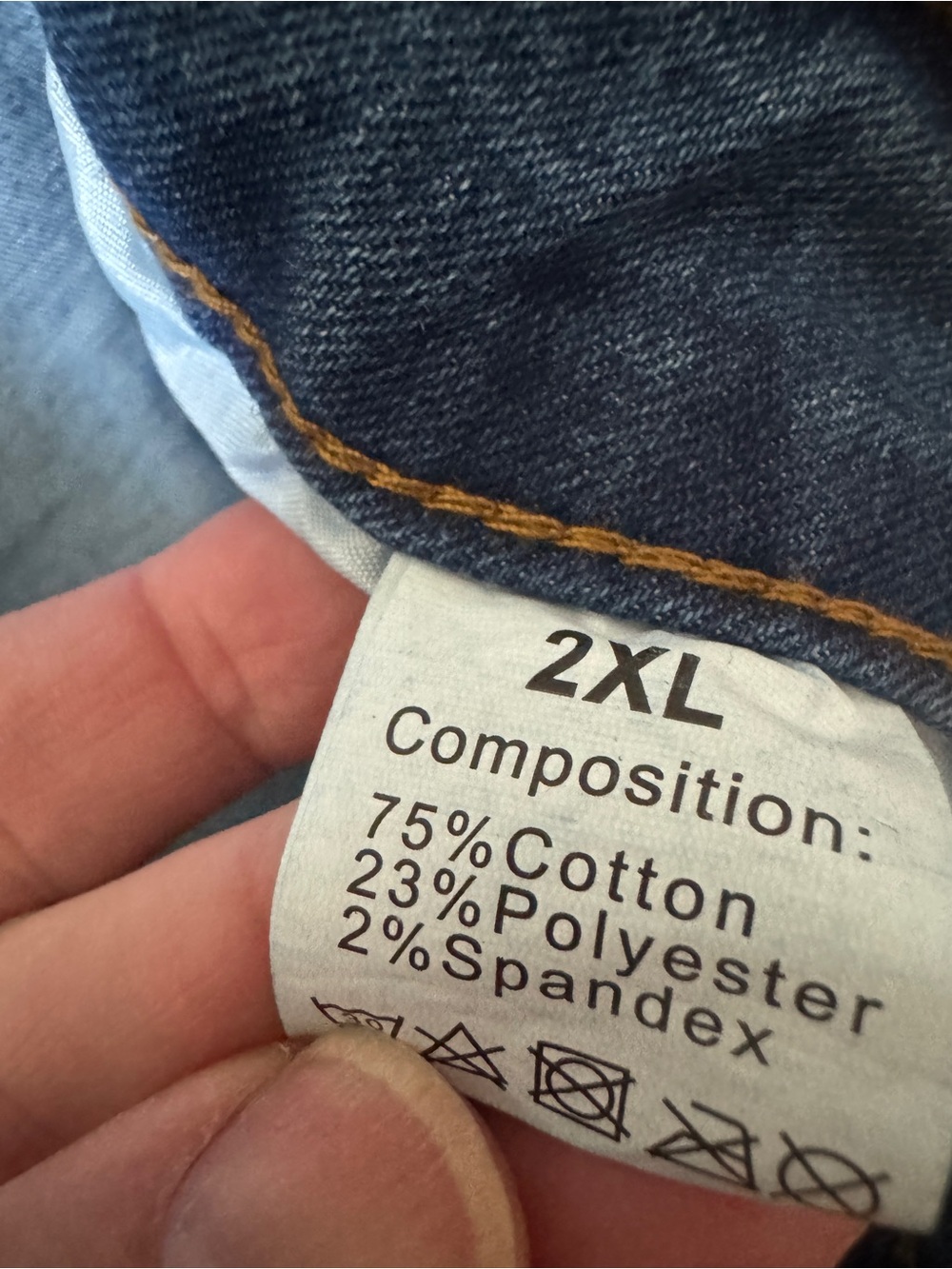 NWT Boutique Floral Embroidered Wide Leg Cuffed Jeans Size 2XL - Picture 10 of 10